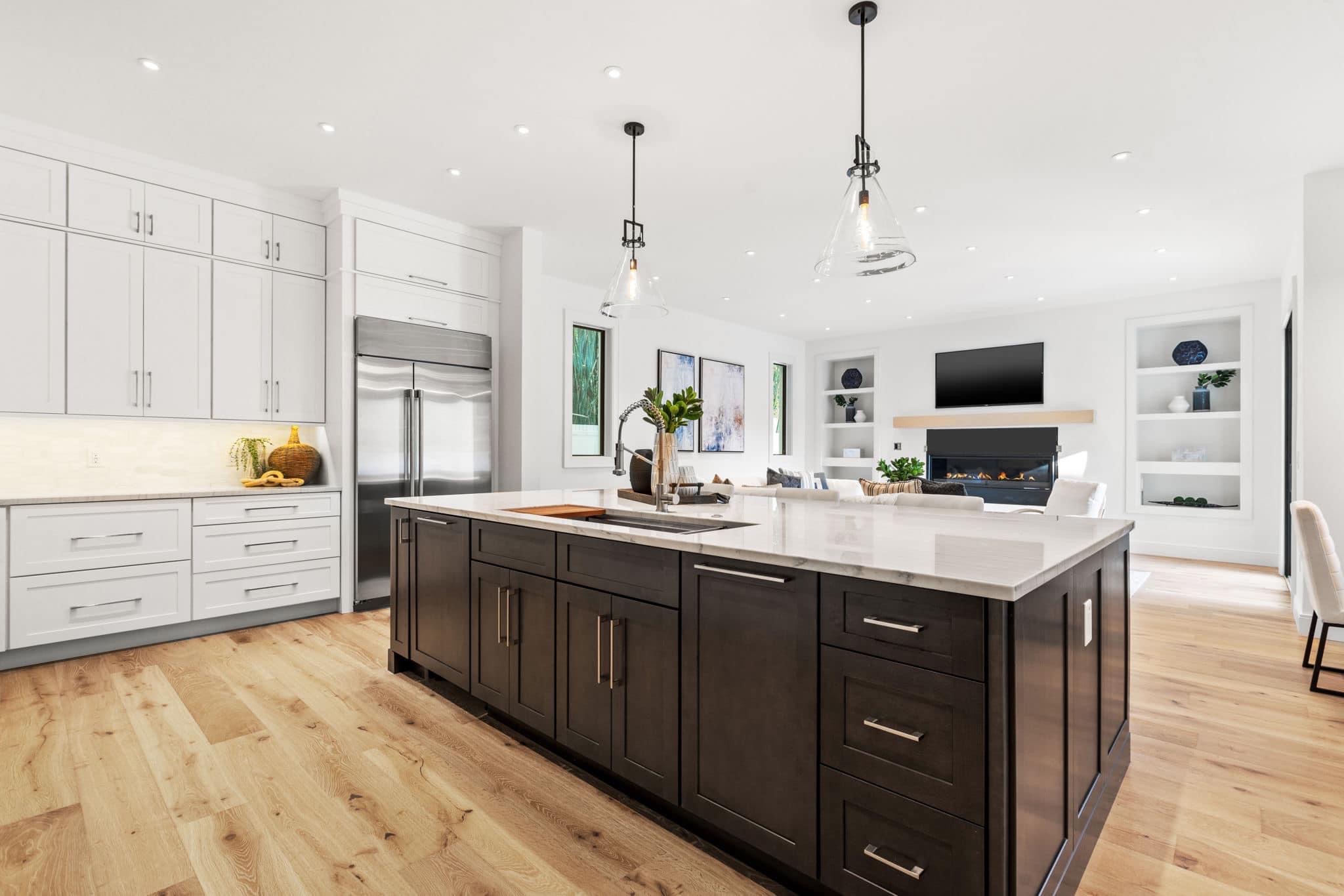 Black and white kitchen cabinetry Black and white kitchen cabinetry