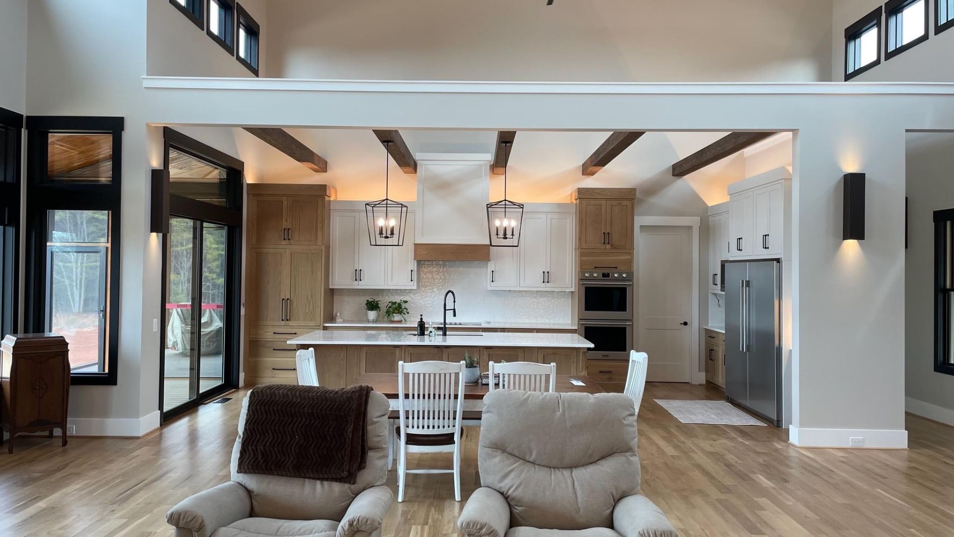 Modern White & Brown Kitchen